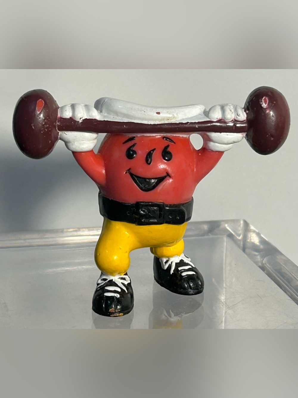 Vintage Kraft General Foods Kool-Aid Man Weight Lifting Figure